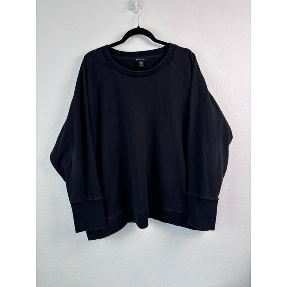 Athleta women's plus 3X black longsleeve‎ athletic pullover sweatshirt pockets - Picture 1 of 6